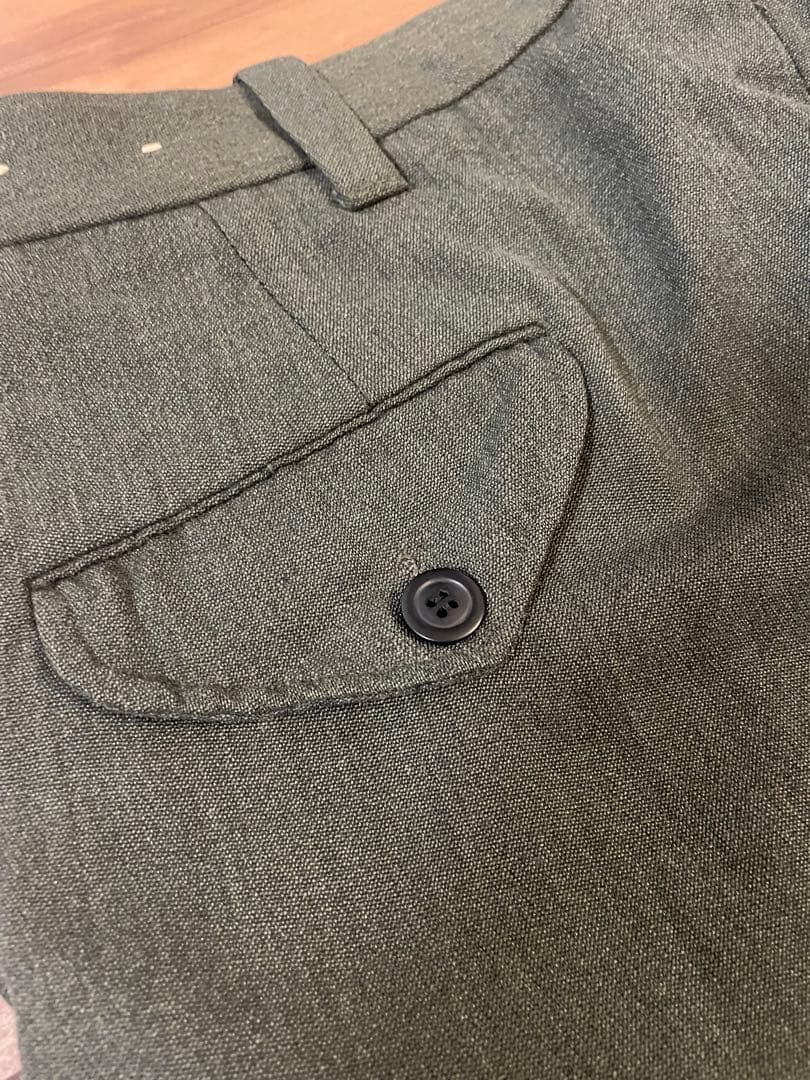 チ*城様 L.L.Bean 筆記体タグ オリーブ ウィップコード・スラックス