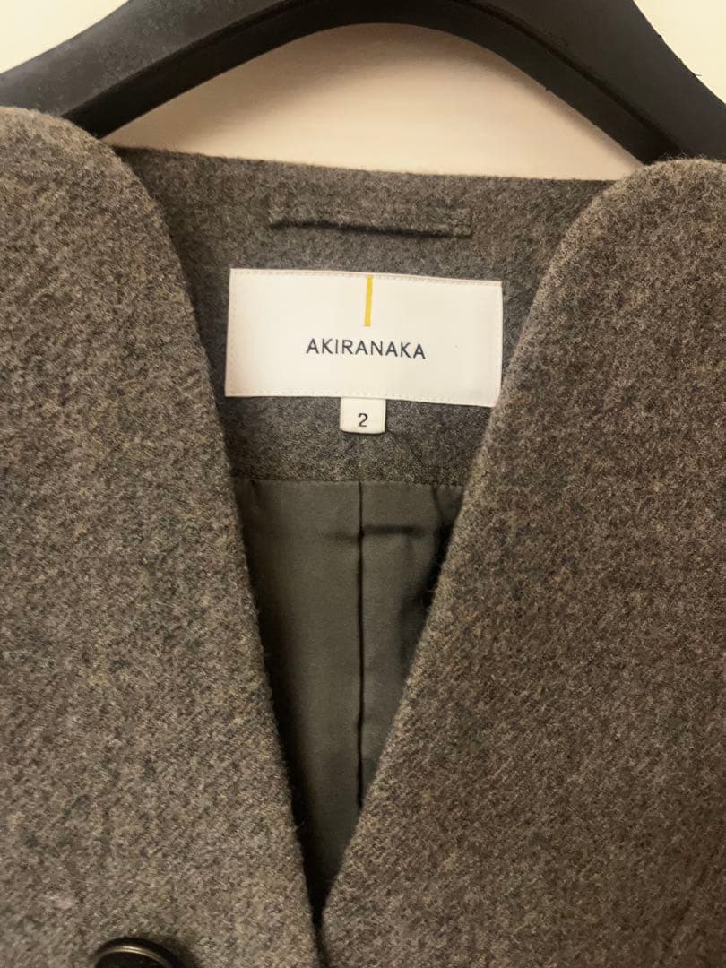 す*ん様 AKIRANAKA グレー ダブルボタン ベスト サイズ2