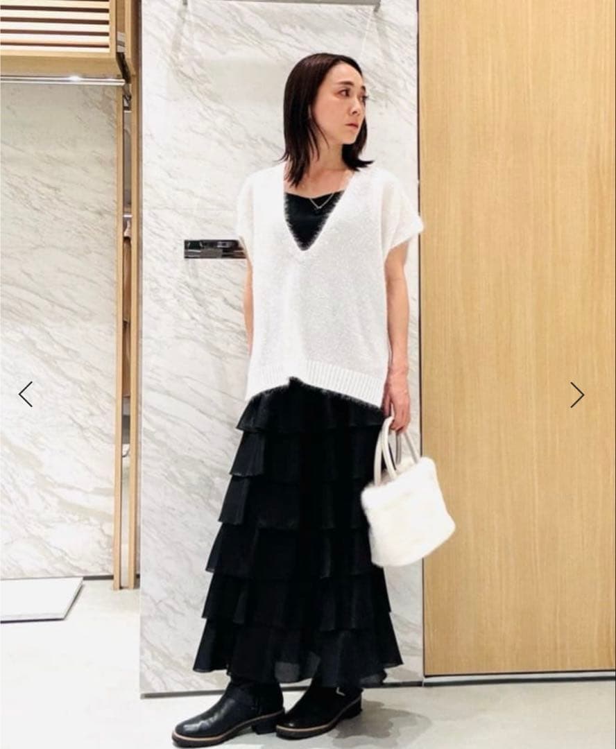 アナイ♡2026SS♡ ラメシャギーＶネックジレ