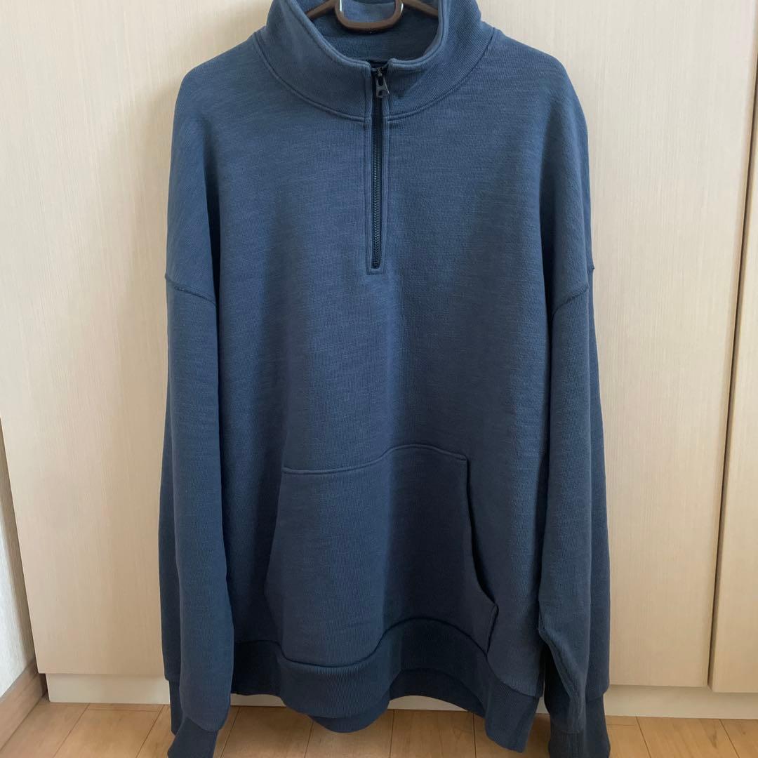 Jackmanブルー ハーフジップ トレーナー　新品未使用品