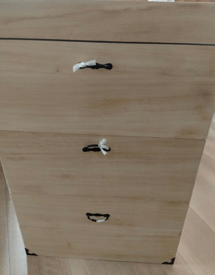 桐箱　木製収納ボックス 3段 スタッキング可能