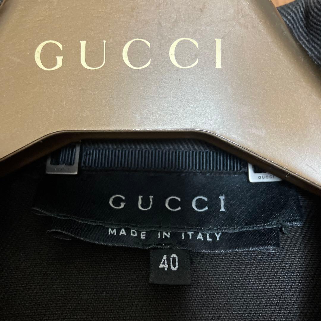 GUCCI ブラックデニムジャケット 40