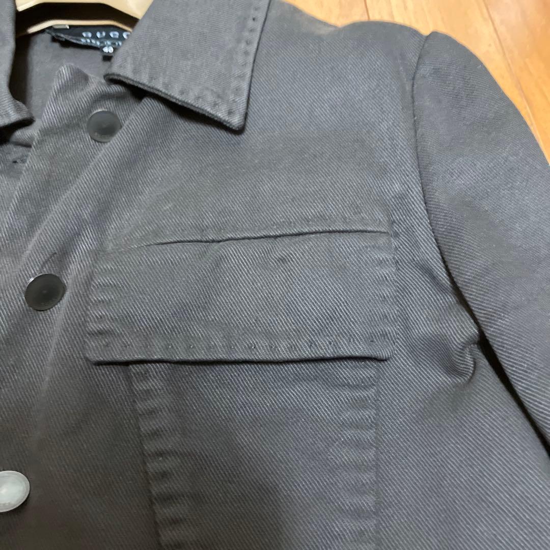 GUCCI ブラックデニムジャケット 40