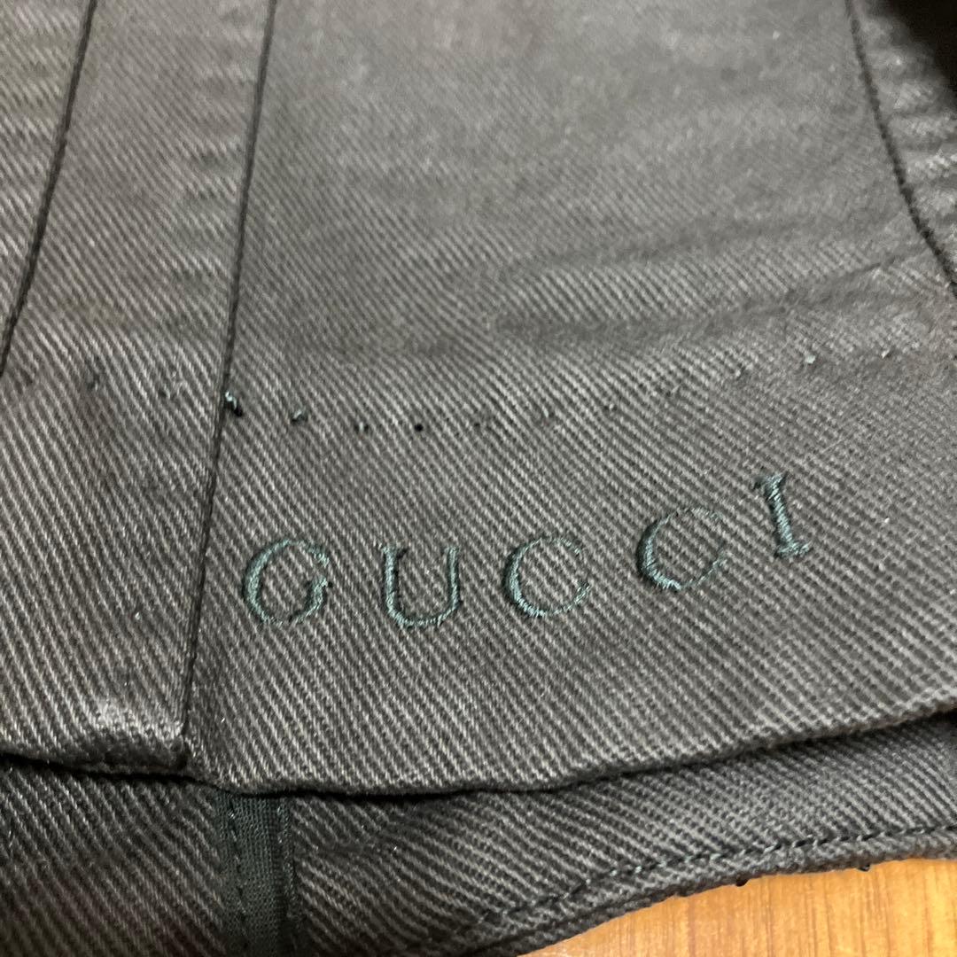 GUCCI ブラックデニムジャケット 40