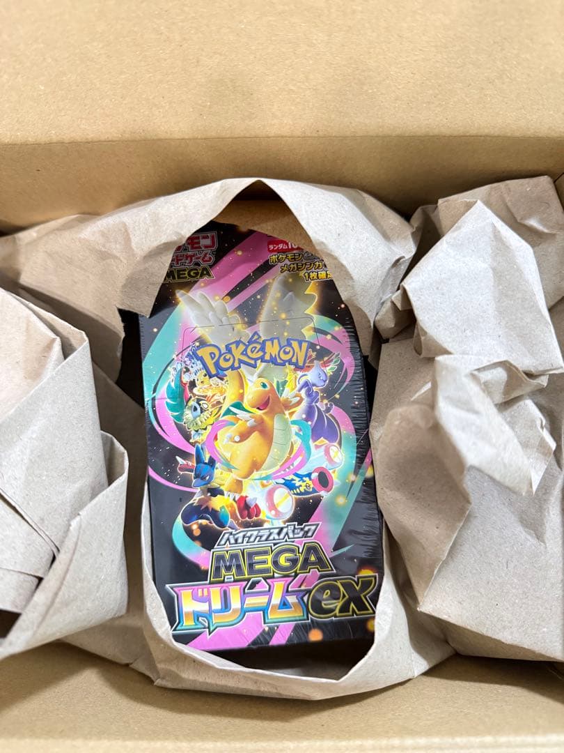 ポケモンカードゲーム MEGAドリームex BOX シュリンク付き　ポケセン産