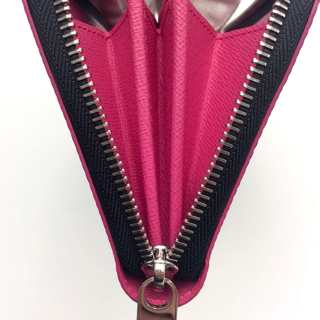 ルイヴィトン エピ 黒 ノワール ホットピンク 長財布 ジッピーウォレット