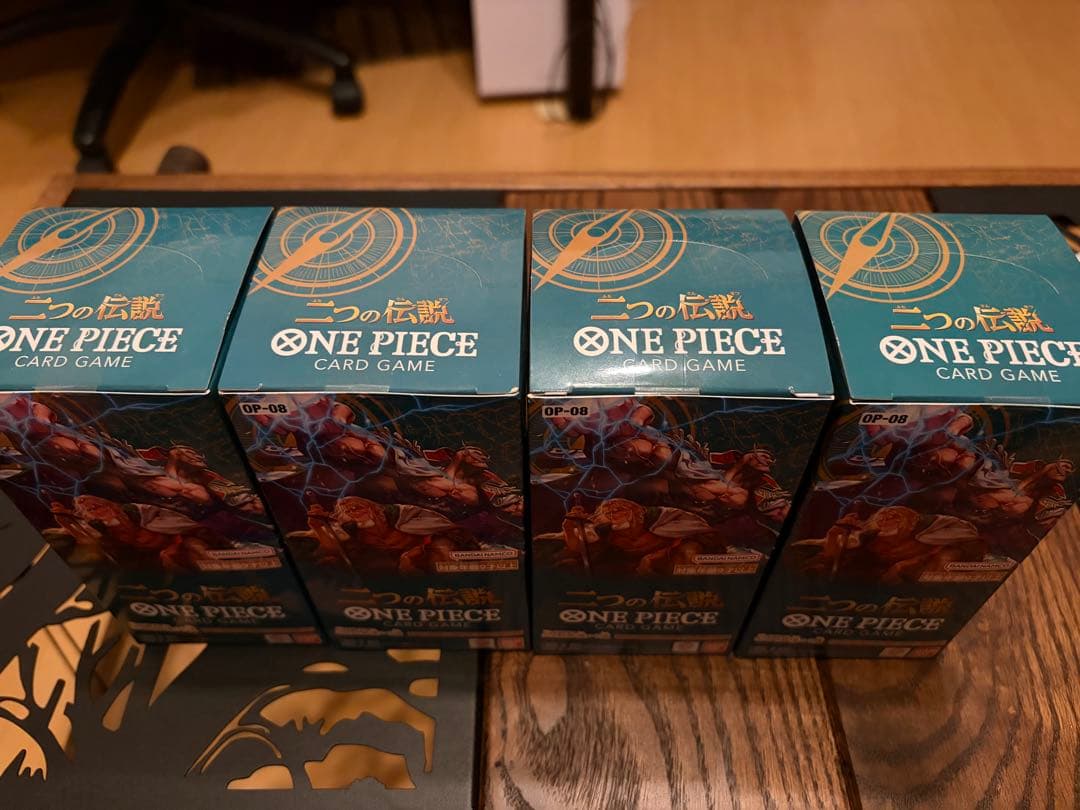 OP-08 二つの伝説 ONE PIECEカードゲーム　4box テープ付き