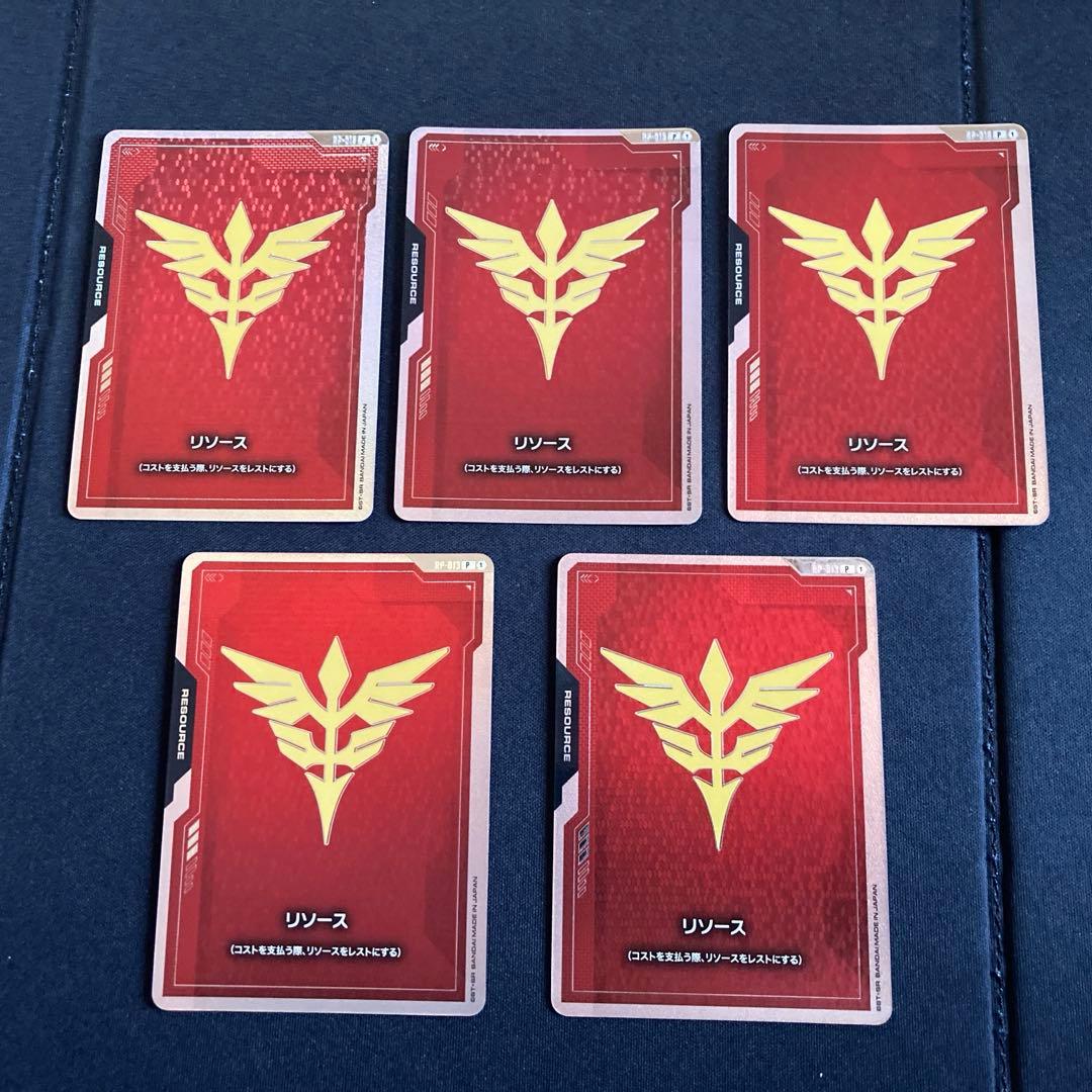 ★5枚セット★ネオ・ジオン軍 リソースカード FIRSTCOMBAT