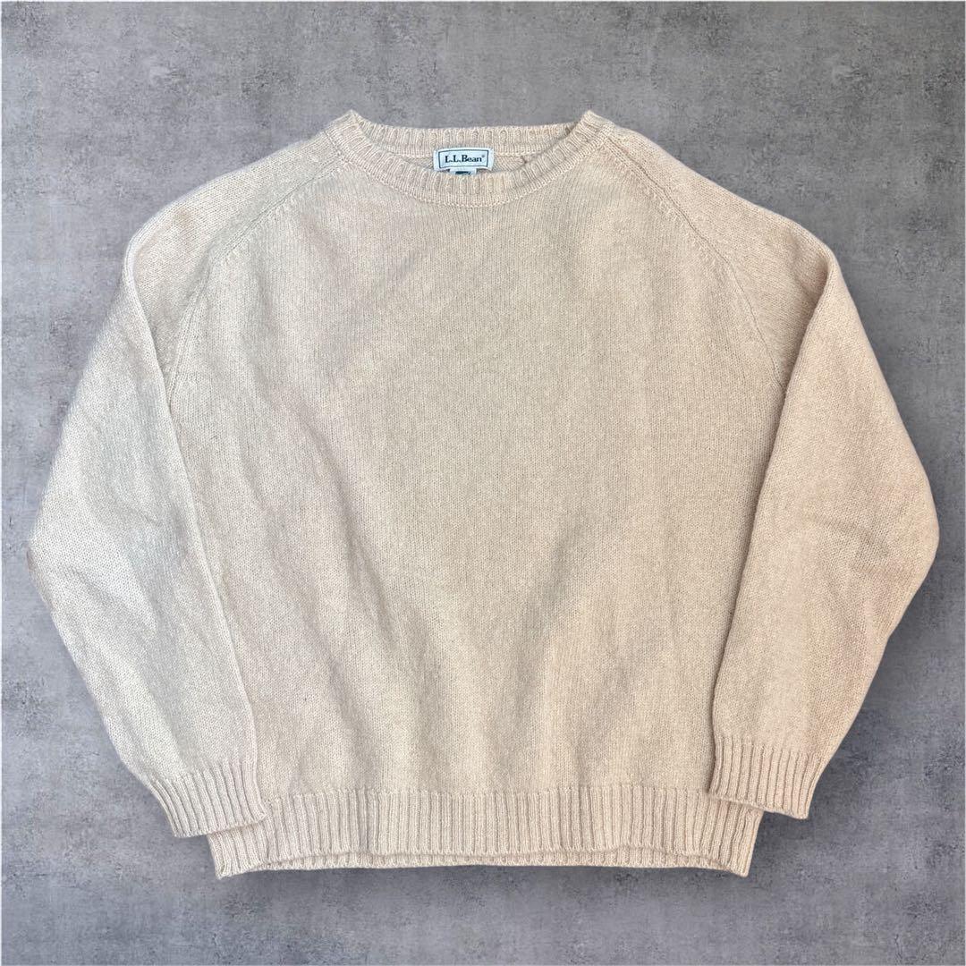 90s L.L.Bean エルエルビーン　スコットランド製 ウールニット L