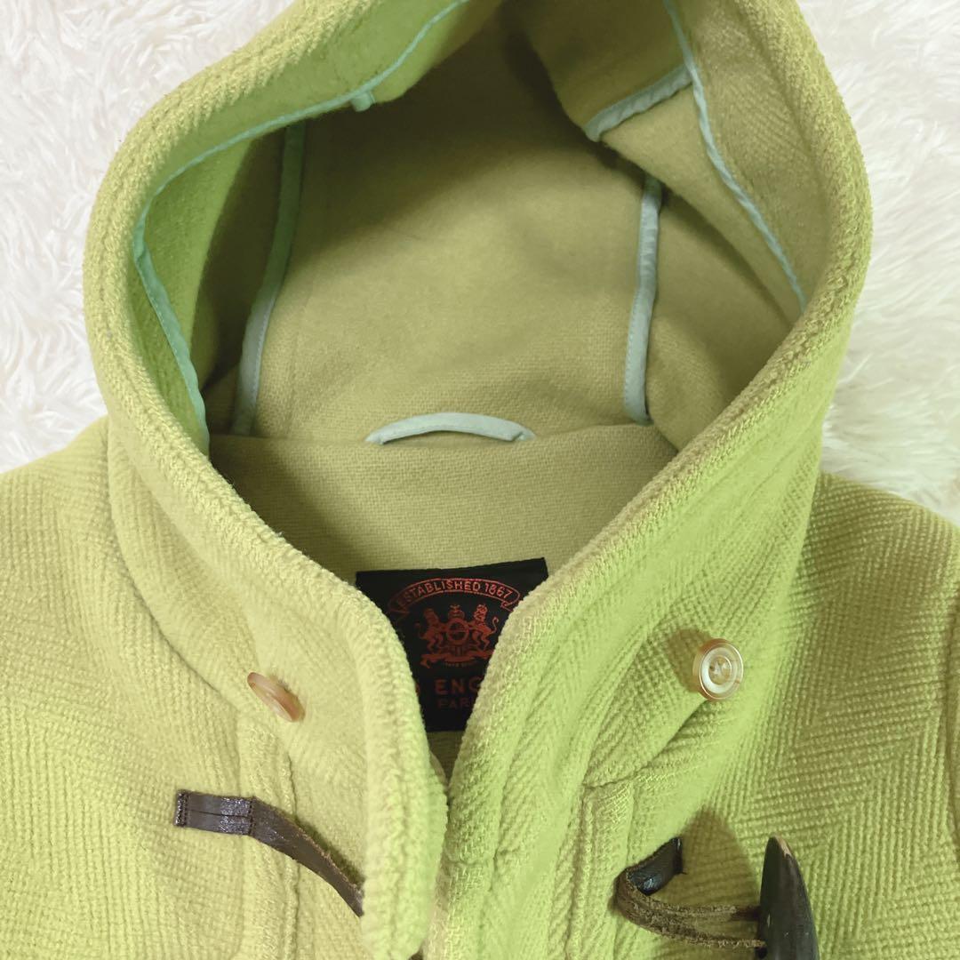 【希少色】OLD　ENGLAND ダッフルコート　ライム色　ヘリンボーン