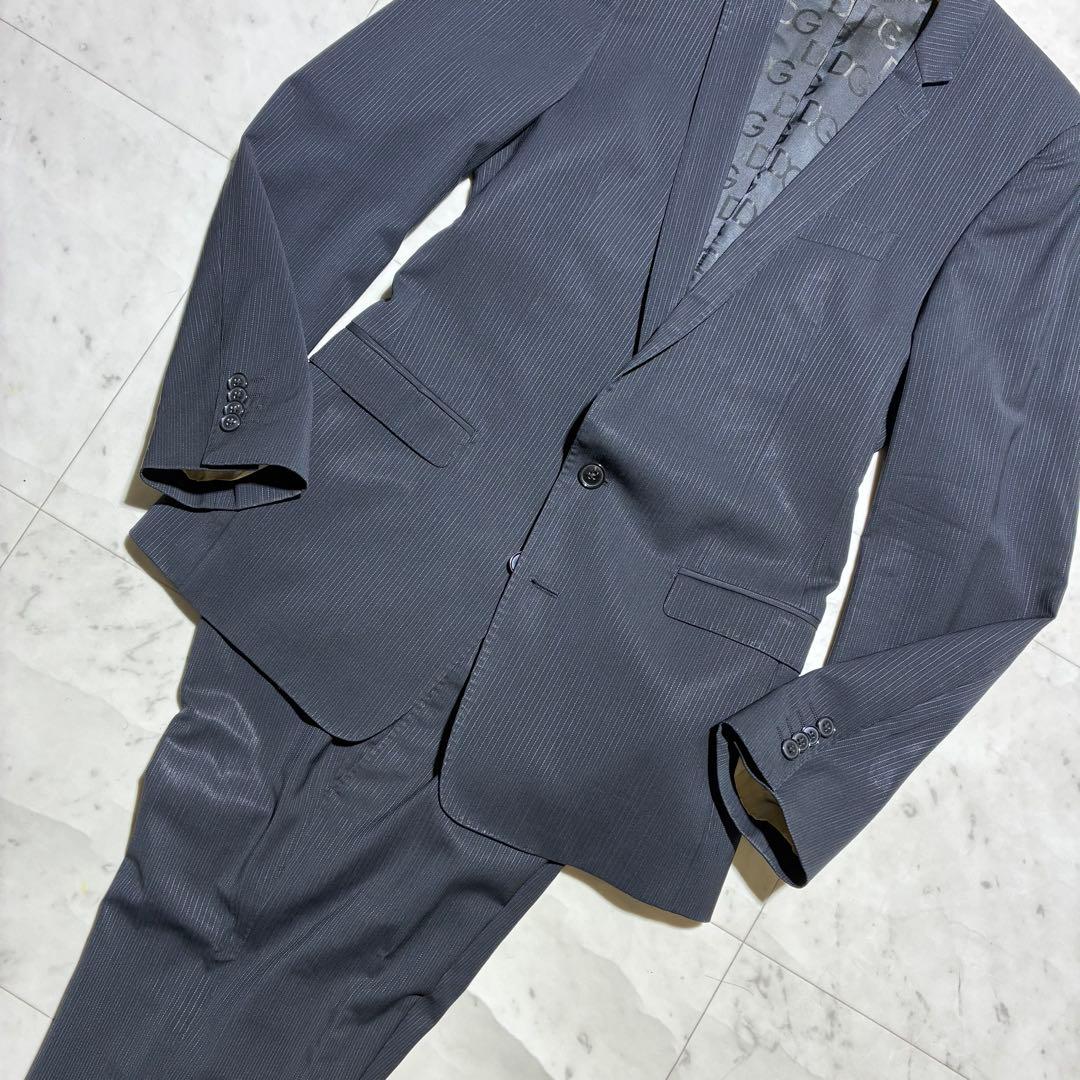 ドルチェ&ガッバーナ 最高峰GOLDライン!! 裏地総柄 ストライプ スーツ