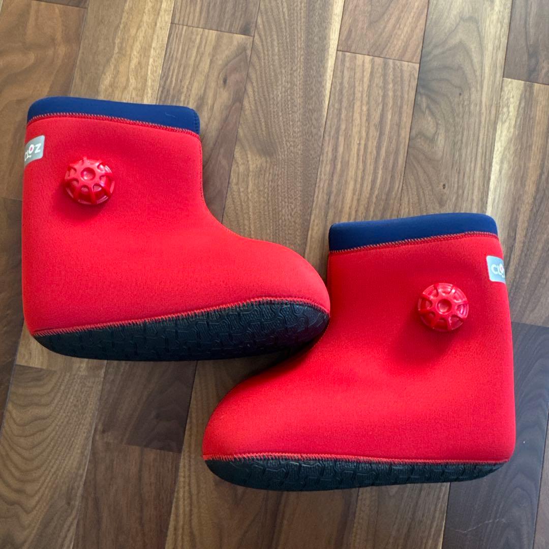 未開封 CLOZ 赤 やわらか湯たんぽ　ロング Sサイズ　足用底付き