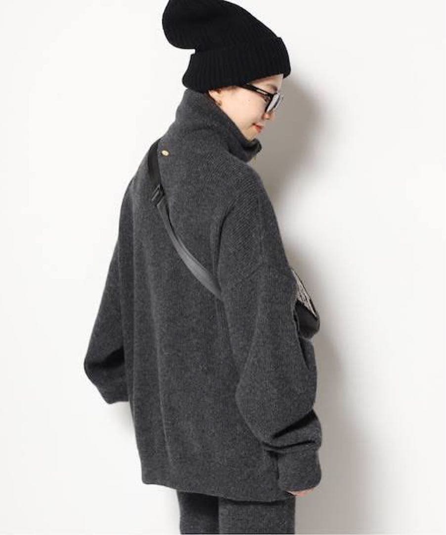 Deuxieme Classe　OLBIA ロングジップブルゾン　グレー