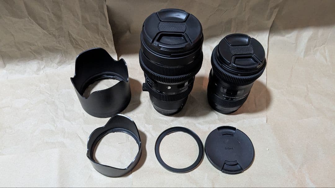 SIGMA 18-35mm 50-100mm F1.8 efマウント セット