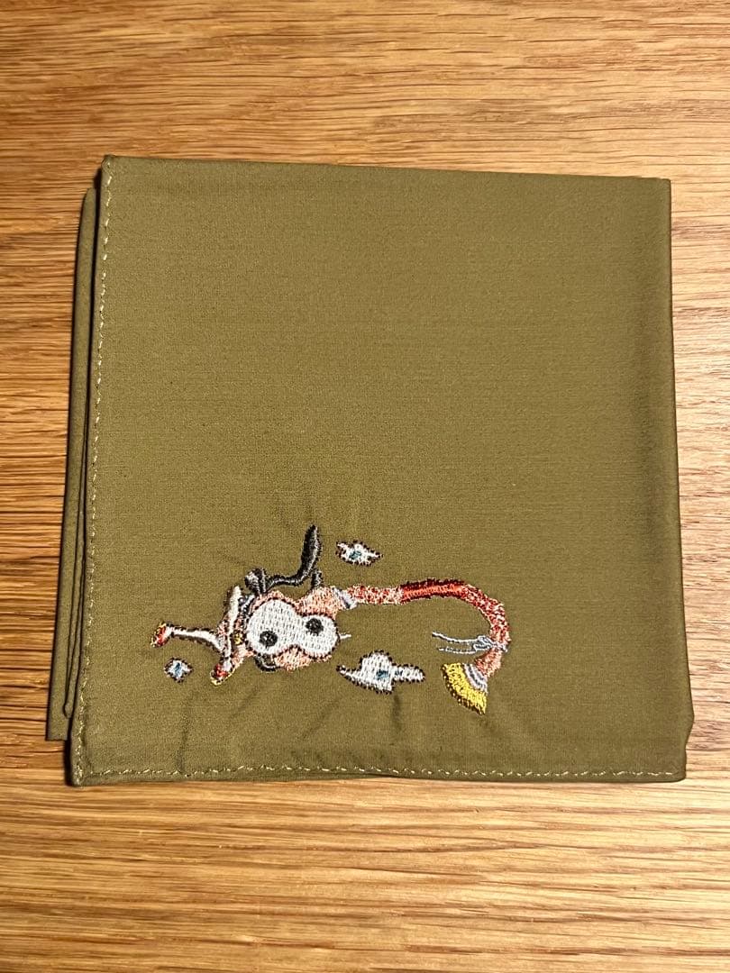 【5点】映画『犬王』　刺繍入りハンカチ　犬王