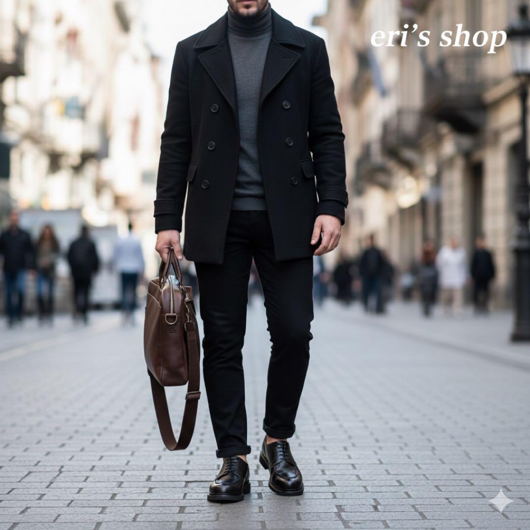 パラブーツ 5.5 24 シャンボード レザー Uチップ ネイビー 紺色