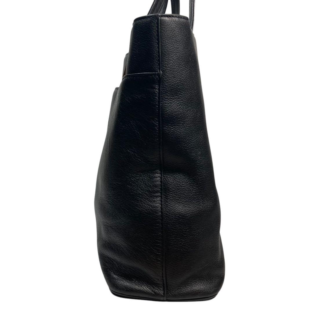 バーバリー　トートバッグ　レザー　ビジネス　肩掛け　A4　ブラック　ノバチェック