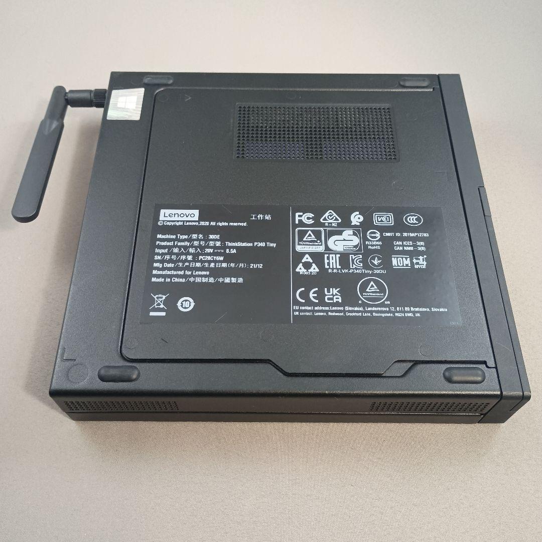 【中古】Lenovo ThinkStation P340 Tiny Win11
