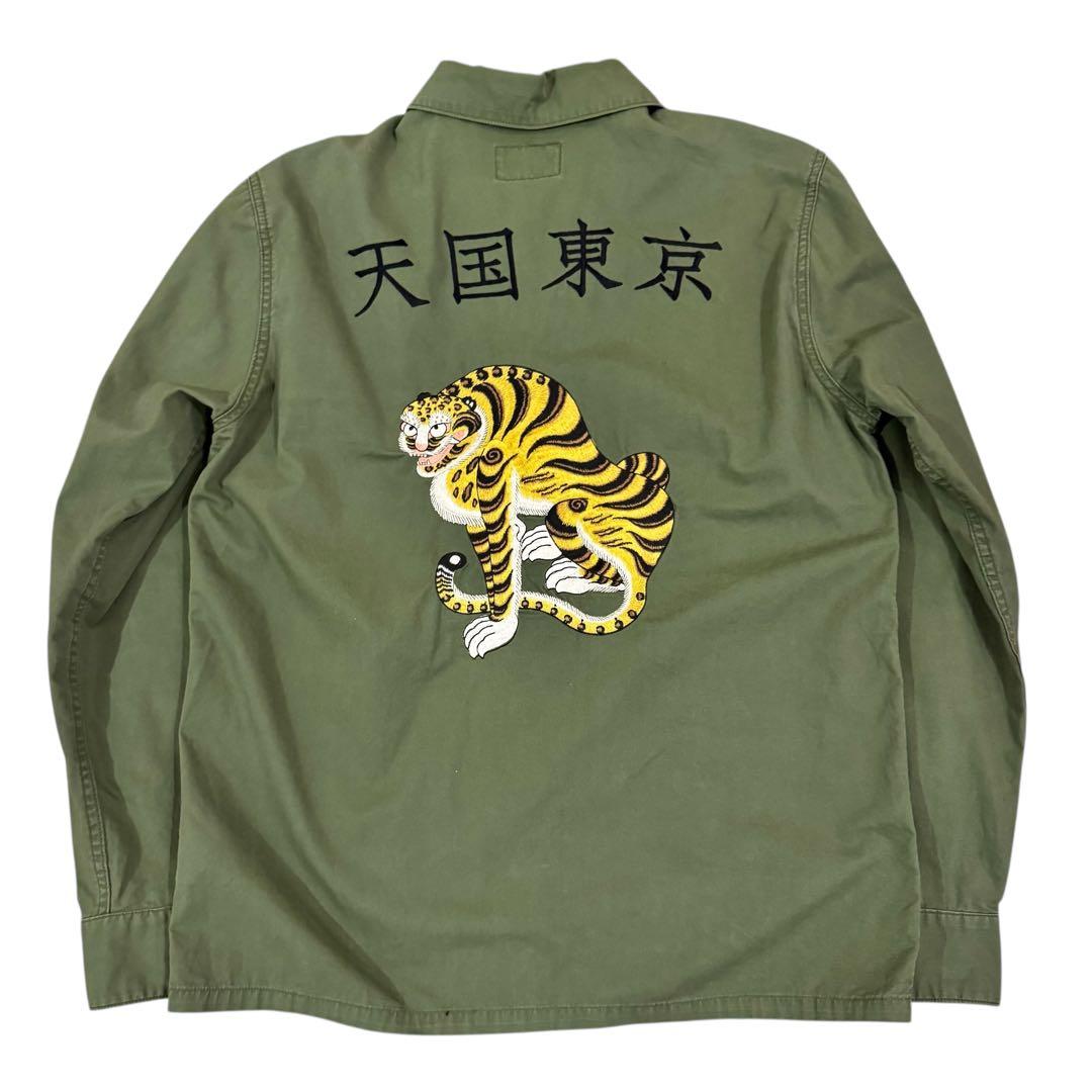 WACKO MARIA ワコマリア タイガー刺繍ミリタリーシャツ 天国東京