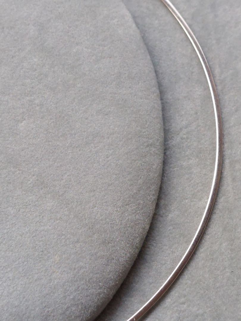 ベイクドチーズ⭐オメガネックレス⭐リバーシブル⭐pt900黒蝶真珠チャーム