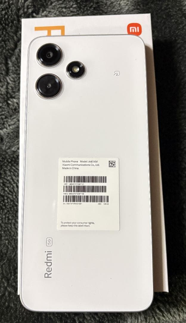 【ジャンク扱い】Xiaomi Redmi12 5G ムーンライトホワイト