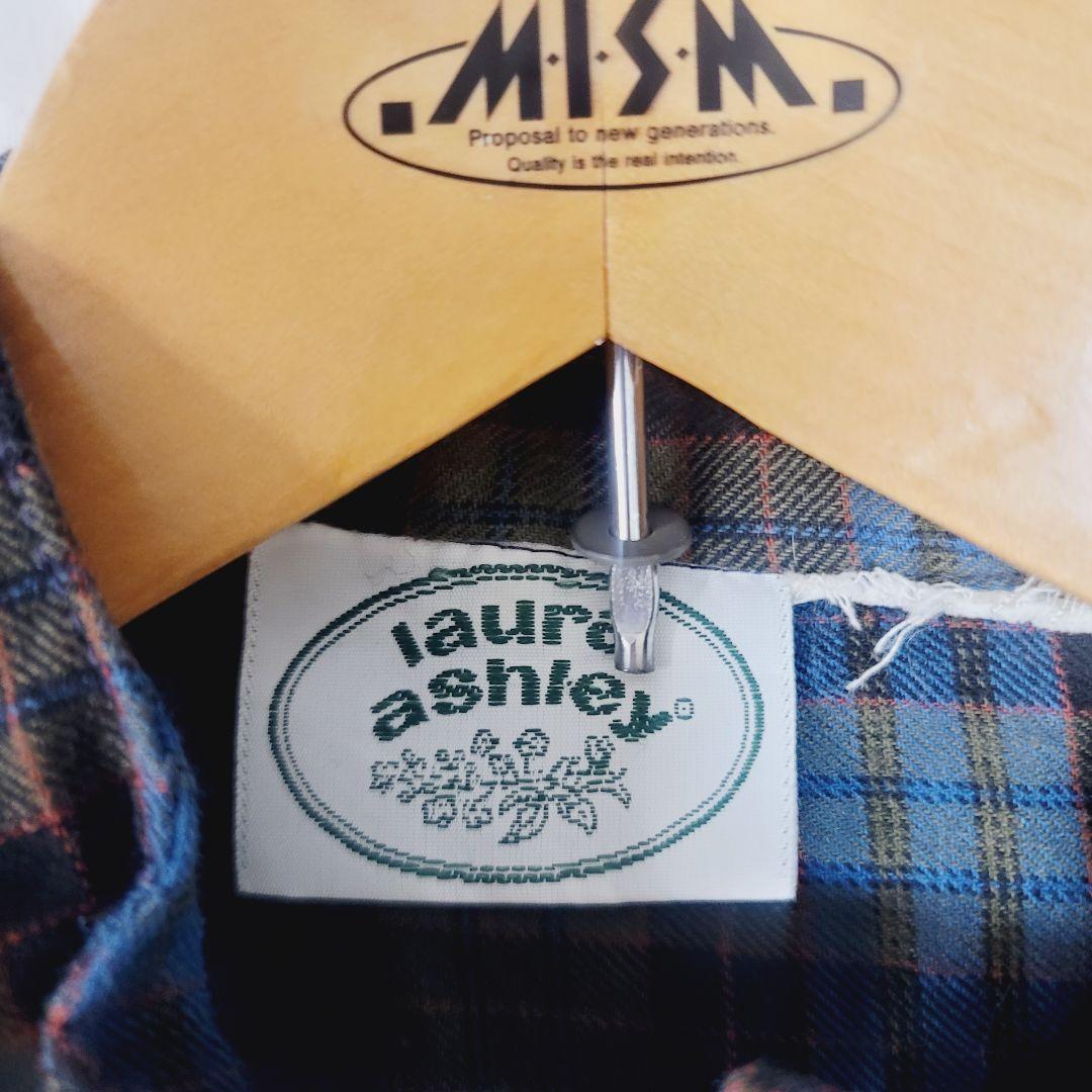 レア極美品LAURA ASHLEYヴィンテージチェック柄フリルロングワンピース