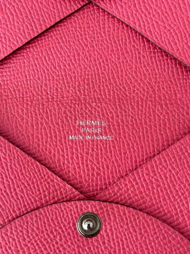 エルメス 名刺入れ カード入れ　カードケース　ピンク