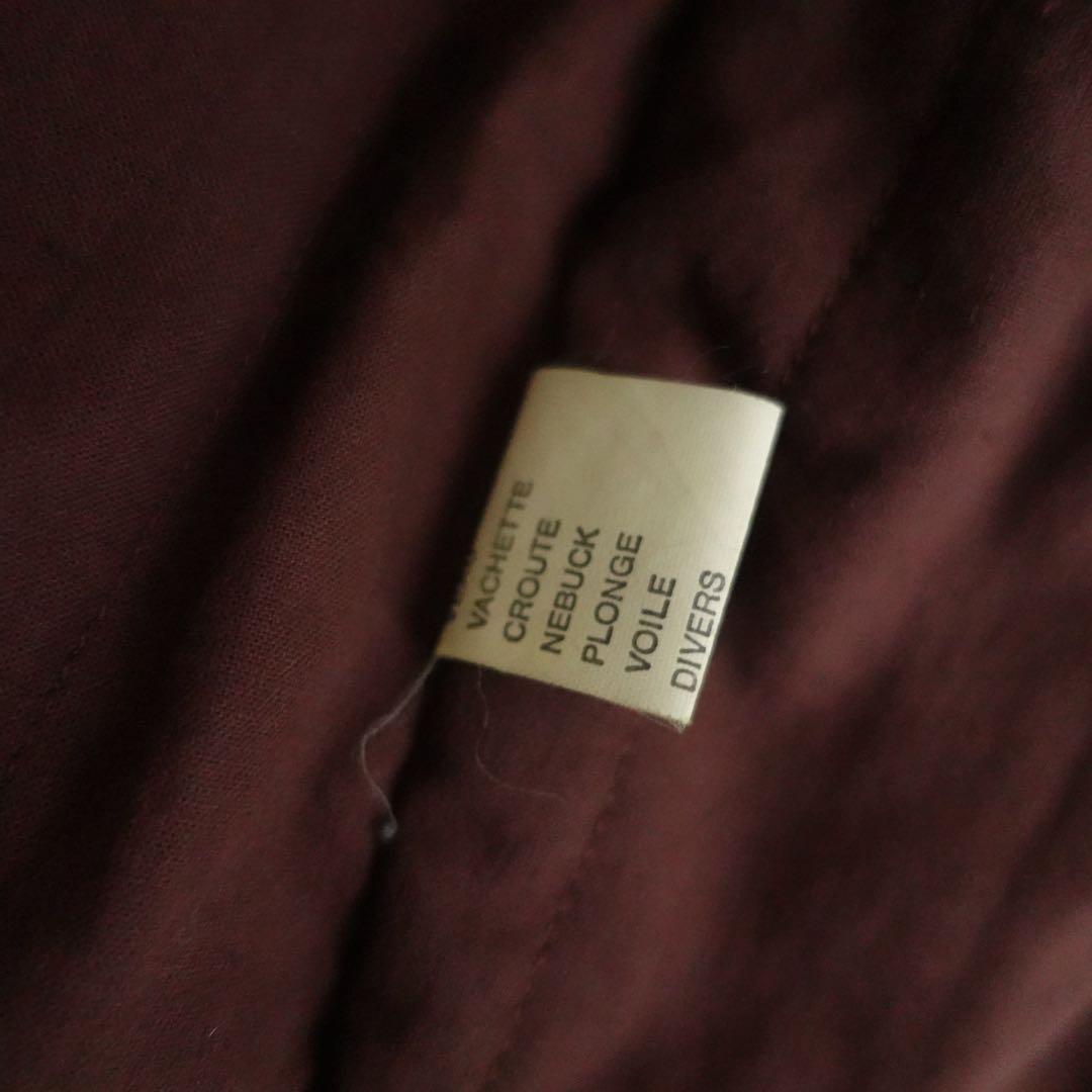 【フランス製】1990s ARTURO Paris ブラウンレザー　カーコート