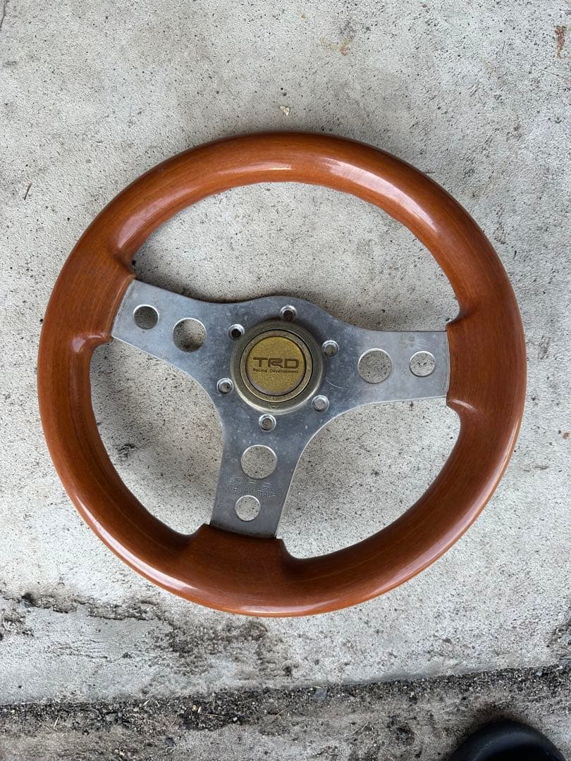 り*ゆ様 oba 28パイ　ステアリング　TRD ホーンボタン　当時物　旧車　街