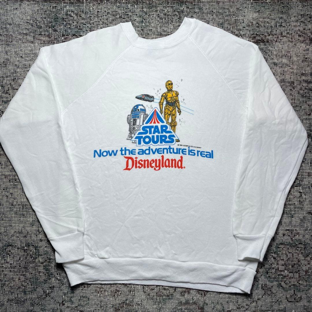 ヴィンテージ　ディズニー　スターウォーズ　R2-D2 C-3PO スウェット　白