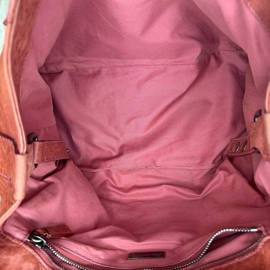 MIU MIU ミュウミュウ シープスキン レザー ブラウン バッグ フラップ付