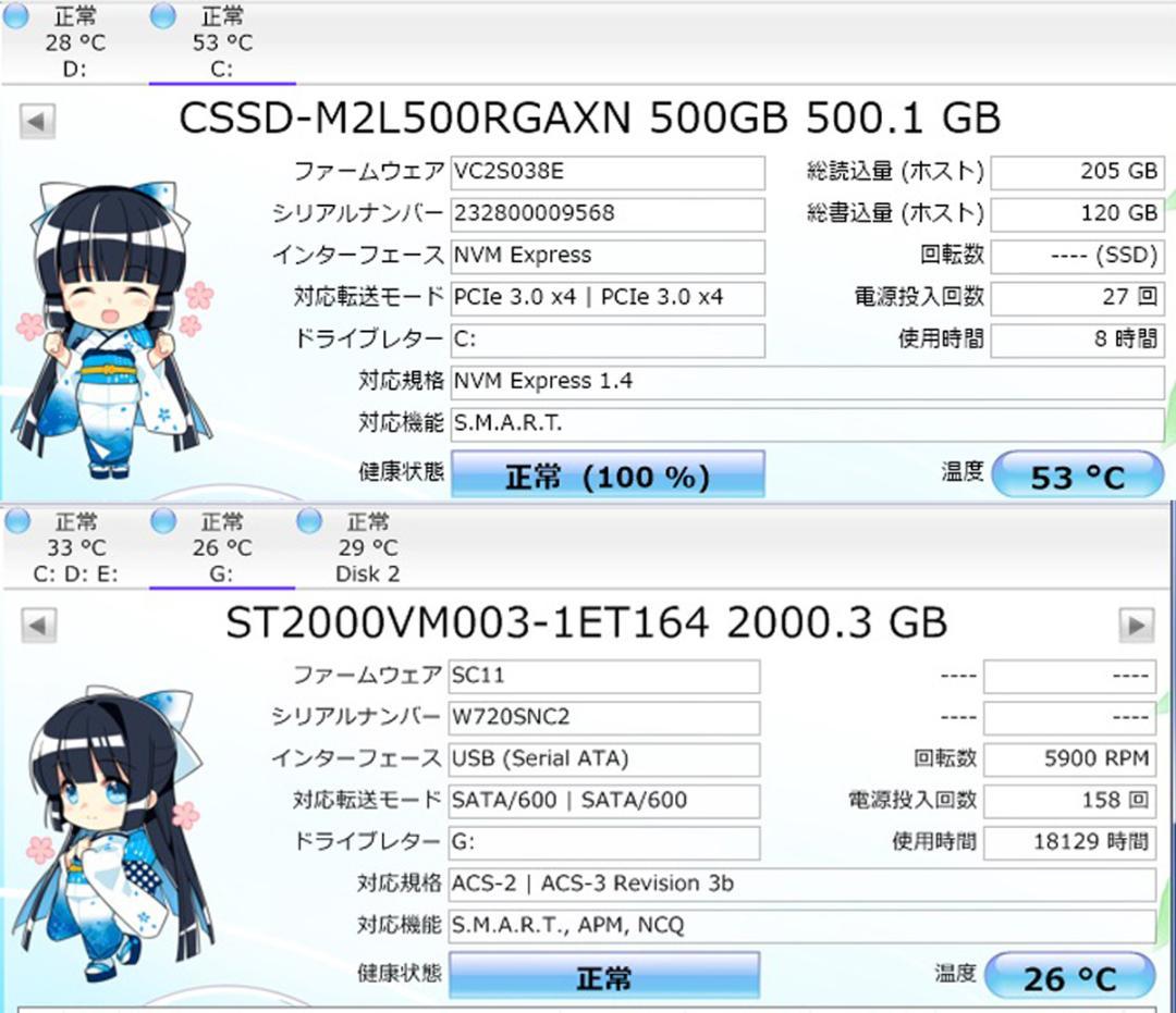 2020年製 SSD&32Gメモ10世代 i7 HA700RAW27型 TV機能