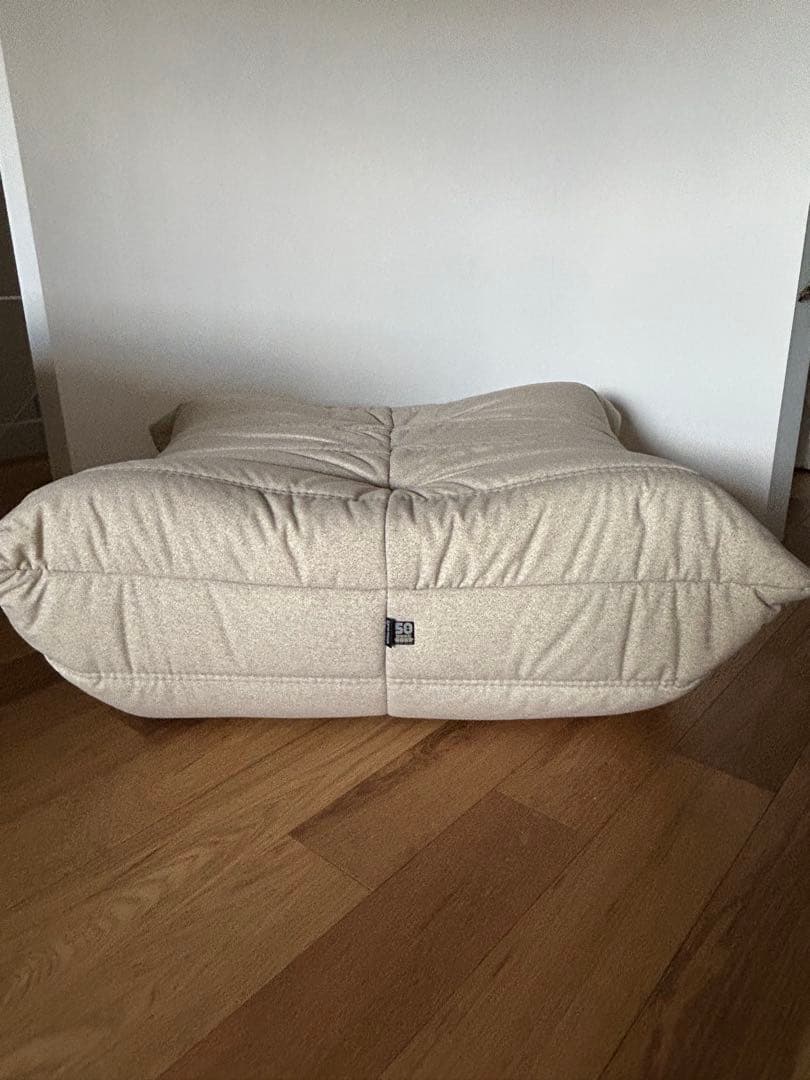 50周年限定生地 リーンロゼ トーゴ パフ ベージュ DENDEN オットマン