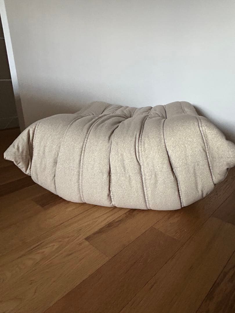 50周年限定生地 リーンロゼ トーゴ パフ ベージュ DENDEN オットマン