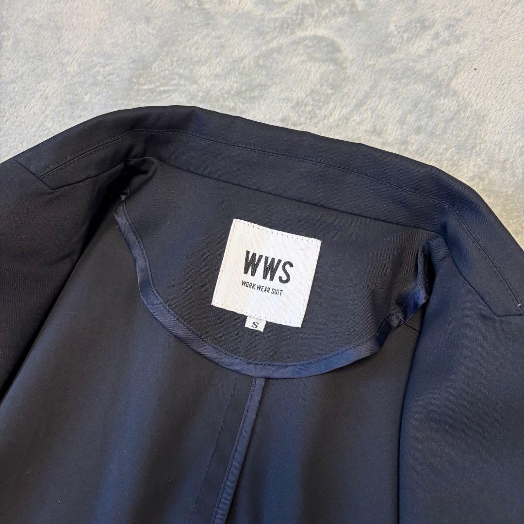 現行✨WWS ワークウェアスーツ セットアップ　紺 洗える ストレッチ
