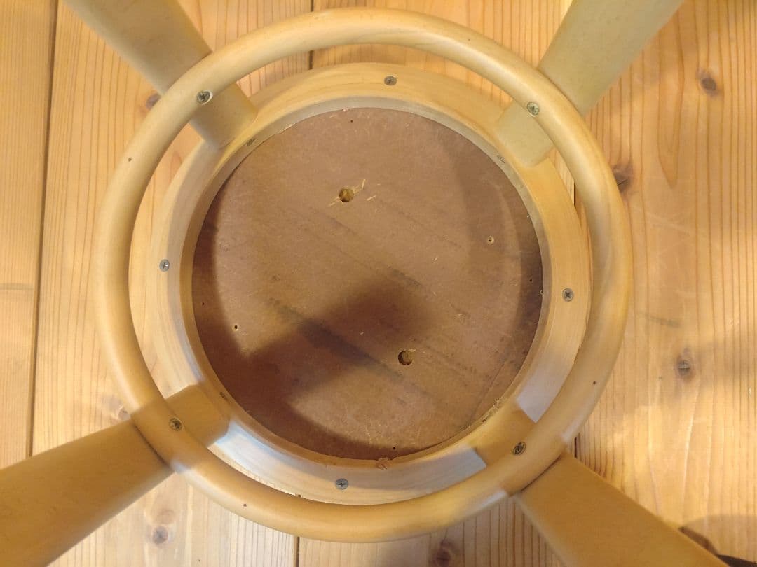 秋田木工　スタッキング　曲木スツール　ブナ材　2脚セット　1990年代