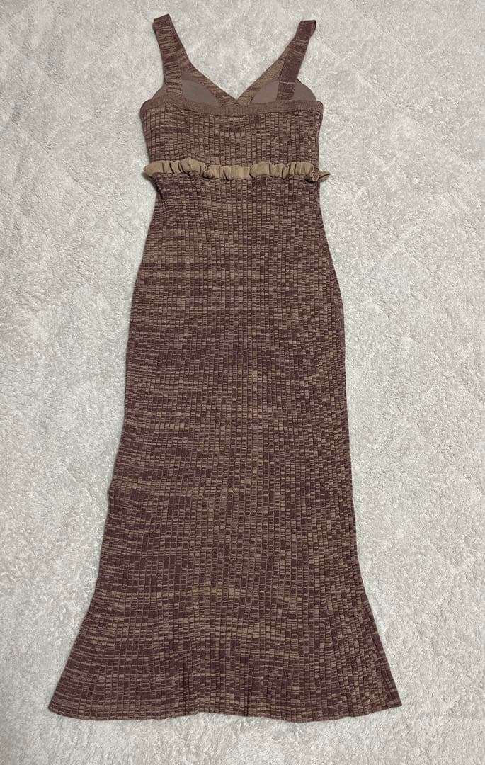 ☆Her lip to ハーリップトゥ シェルボタンミックスカラーニットドレス☆