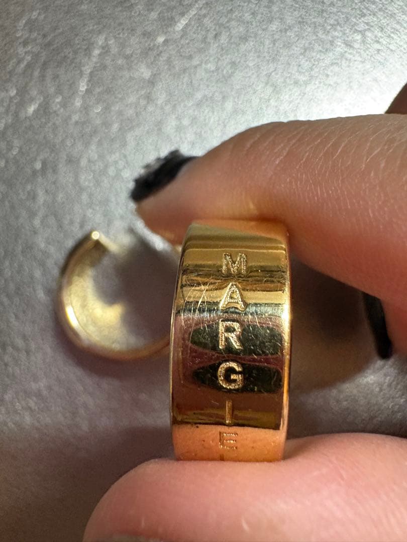 MM6 Maison Margielaフープピアス　ゴールド