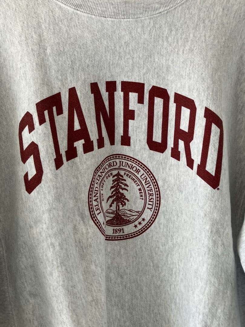 Champion Reverse Weave STANFORD シルバーグレーL