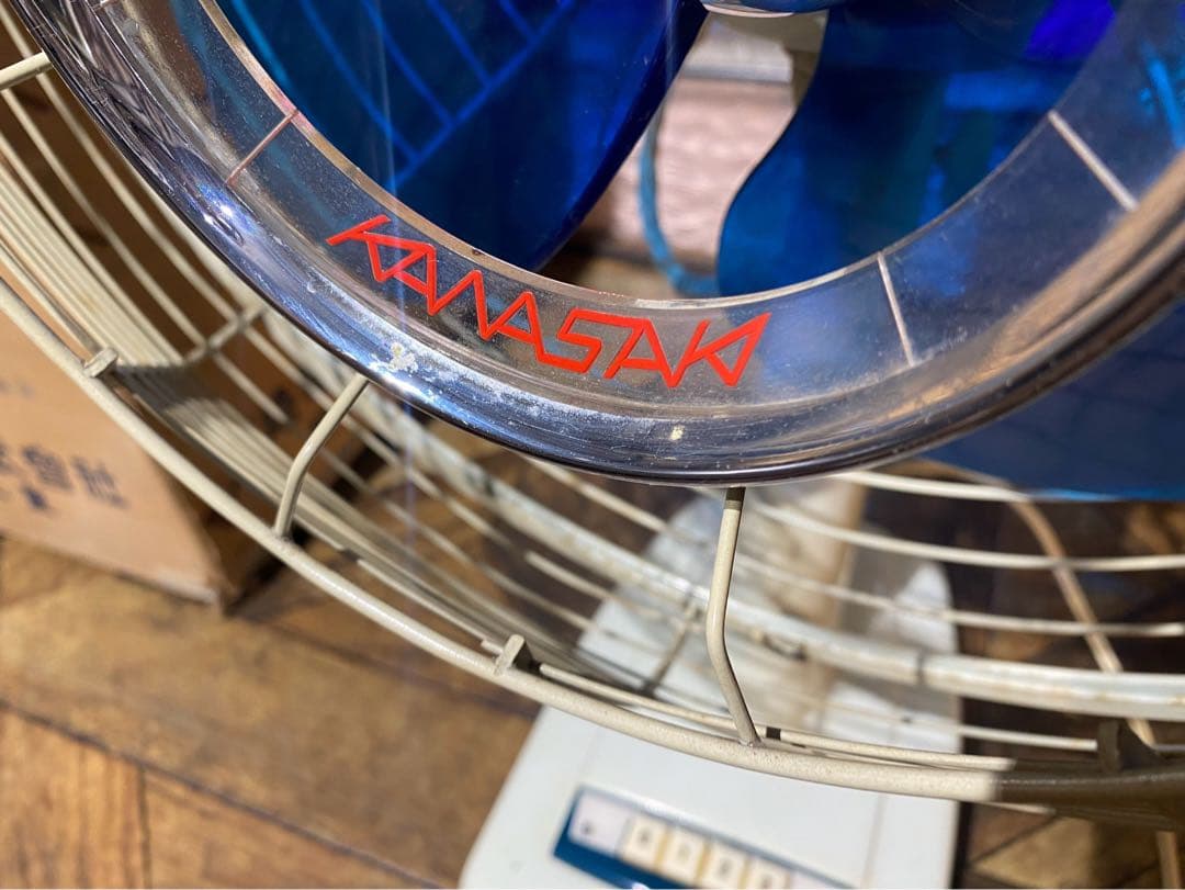 希少 川崎 扇風機 アンティーク インテリア 昭和レトロ 当時物 ビンテージ