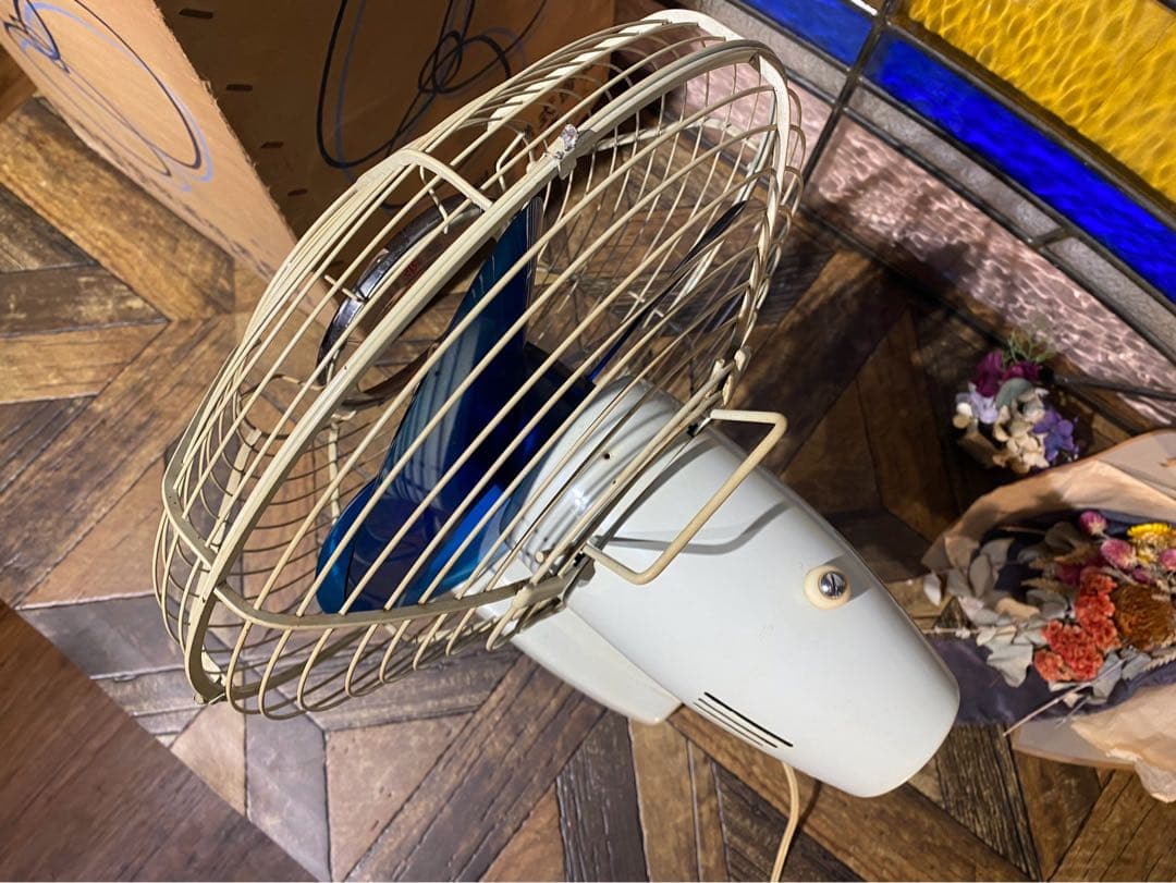希少 川崎 扇風機 アンティーク インテリア 昭和レトロ 当時物 ビンテージ