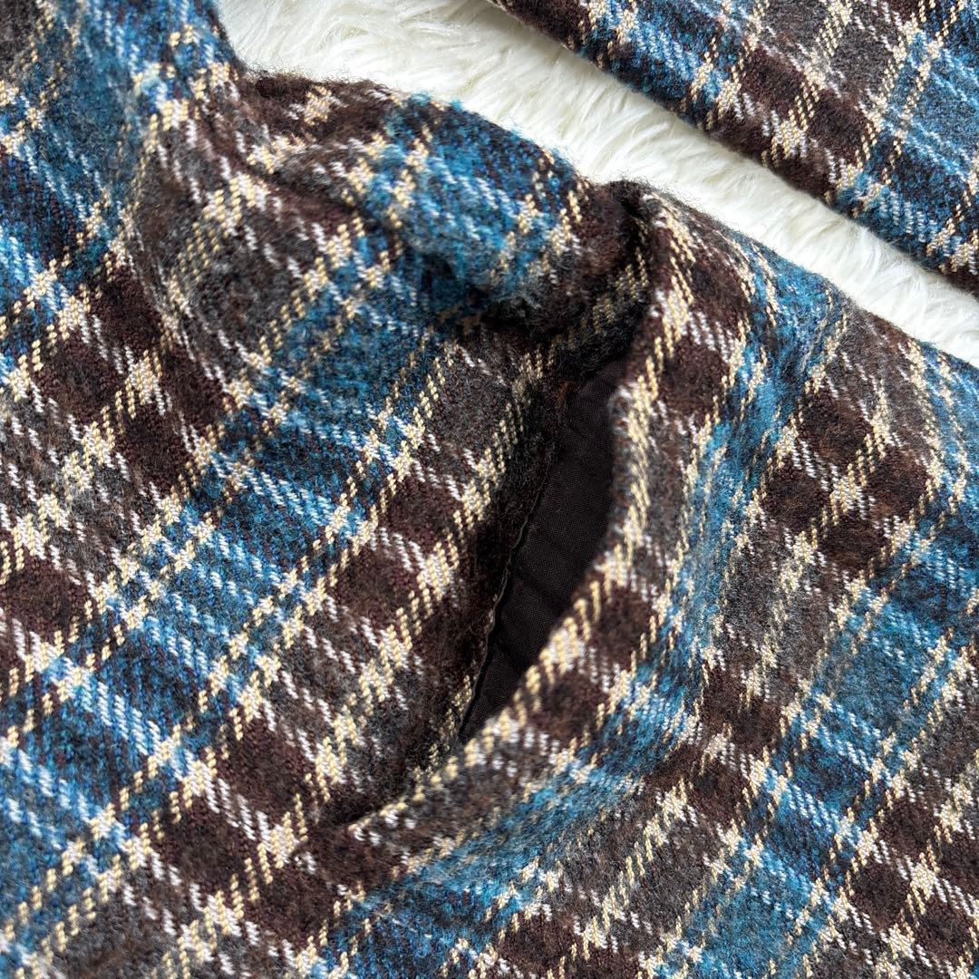 タリアトーレ　ツイード　テーラードジャケット　チェック　イタリア製　ウール　46