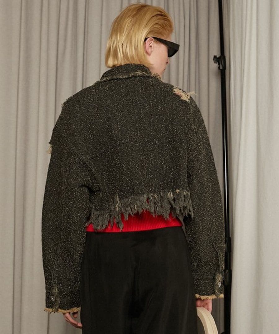 蕎麦　PRANK PROJECT tweedy denim blouson