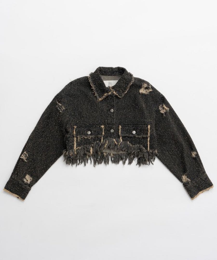 蕎麦　PRANK PROJECT tweedy denim blouson