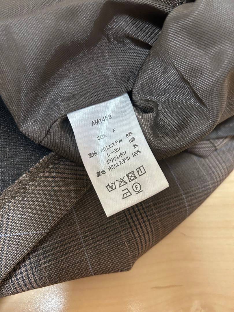 ANDMARY チェック柄 ミニワンピース