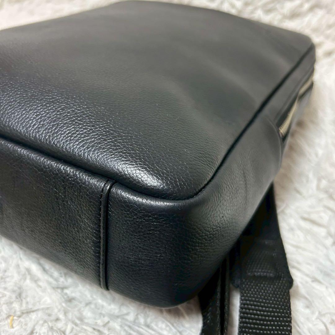 未使用級✨ビジネスレザーファクトリー スリムバックパック ビジネスバッグ