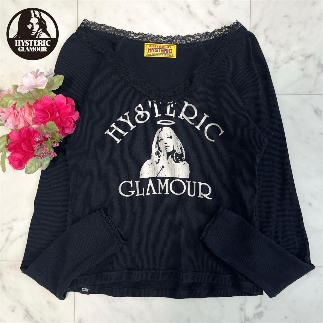 美品✨ヒステリックグラマー HYSTERIC ANGEL ショート丈Tシャツ