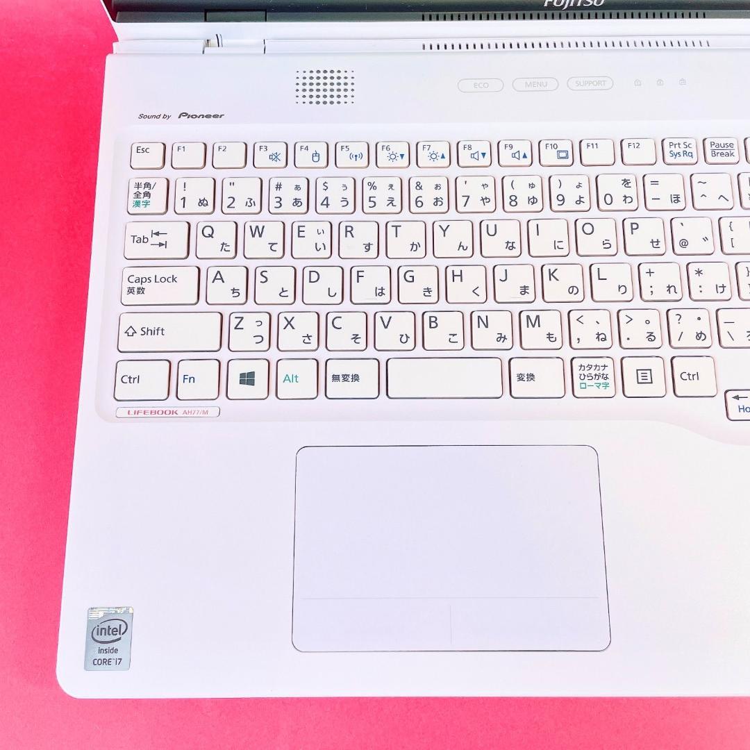 大人気タッチパネル❣️薄型ノートパソコン✨️快適SSDブルーレイ白Windows11