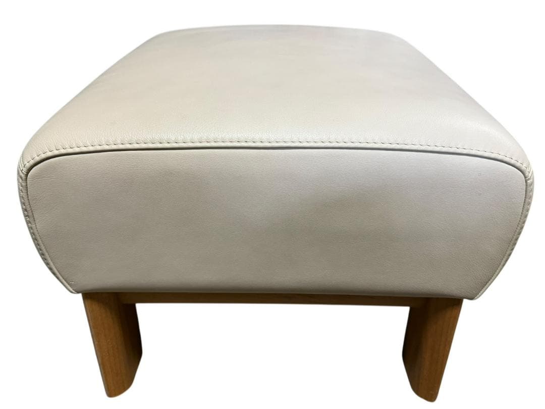 ◻karimoku カリモク オットマンのみ 本革張り ZU4856