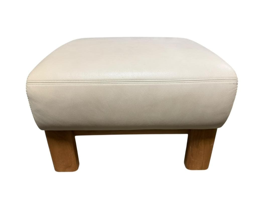 ◻karimoku カリモク オットマンのみ 本革張り ZU4856